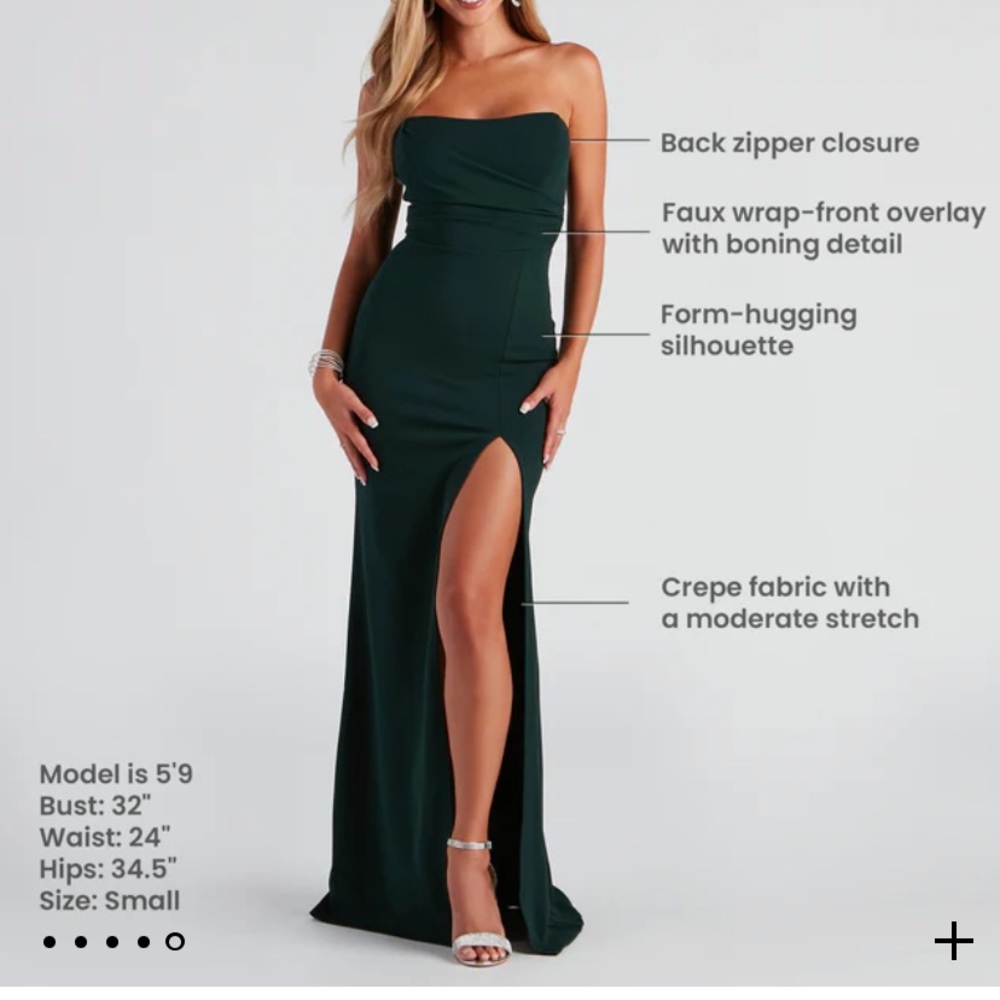 NWT Windsor hunter green prom dress!